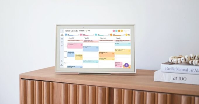 O calendário touchscreen do Skylight colocou toda a família na mesma página