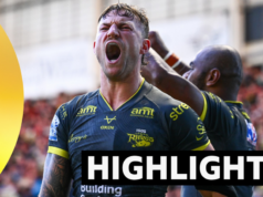 Leeds venceu Warrington com hat-trick de Sivo