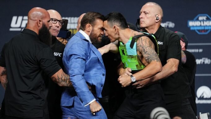 O público apoia McGregor, mas as grandes apostas são em Holloway na luta principal do UFC 329