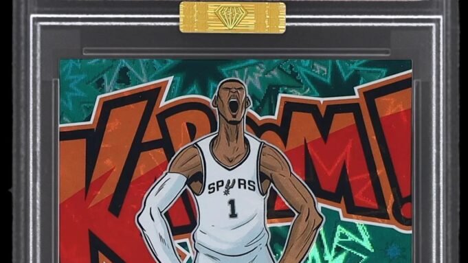 Wembanyama Kaboom! O cartão é vendido por US$ 1,4 milhão.