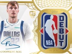 👀Cooper Flag assina 1 de 1 cartas de novato numeradas.