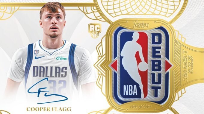 👀Cooper Flag assina 1 de 1 cartas de novato numeradas.