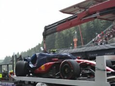 O carro de F1 da Ferrari “não parecia o mesmo” após o acidente nos treinos do GP da Bélgica.