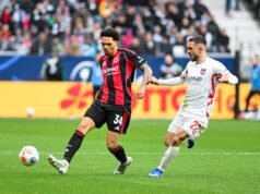 Nnamdi Collins permanecerá “definitivamente” no Eintracht Frankfurt, apesar de estar ligado ao Arsenal, Man City e Liverpool.