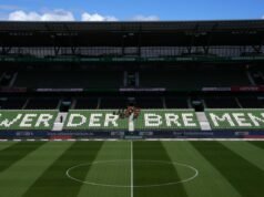 O Weserstadion do Werder Bremen sofreu danos estruturais na Ostkurve