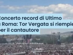 O concerto do último comentário de Roma: Tor Vergata enche a cantora