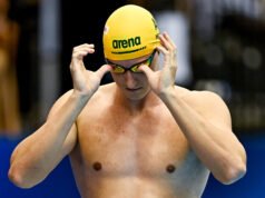 Cam McEvoy Stalking Commonwealth Games Título em 50 Freestyle
