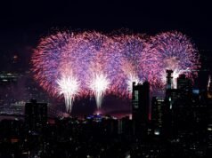 Fogos de artifício iluminam a cidade de Nova York, comemorando 250 anos de independência dos EUA | Independência