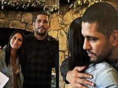 Alex Pereira dá um presente especial para a irmã Aline Pereira em seu aniversário