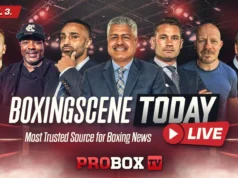 Chris Algieri e o técnico Robert Garcia em estúdio no fim de semana de feriado: ‘O boxe nunca dorme’