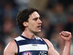 AFL LIVE: Lesão de Geelong piora para Holmes, Mannagh incapaz de completar a vitória contra o Saints