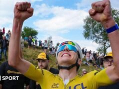 Tour de France 2026: Tadij Pougakar amplia liderança após etapa 14