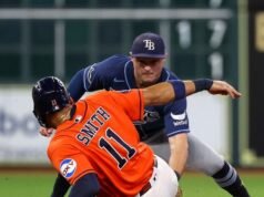 Os Rays sobreviveram aos Astros no duelo de arremessadores pela nona vitória consecutiva.