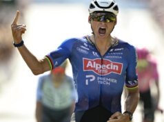 Mathieu van der Poel vence o calor para vencer a 9ª etapa do Tour de France.
