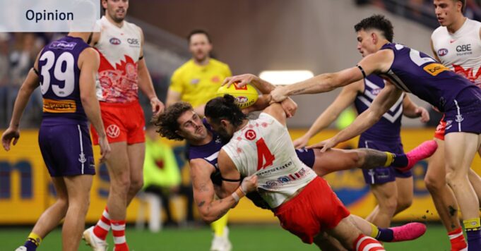 Jogo Fremantle x Sydney define novas classificações de TV graças à promoção extra da AFL Jogo Fremantle x Sydney define novas classificações de TV graças à promoção extra da AFL