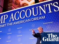 ‘Conta Trump’: fundo de investimento apoiado por Wall Street permite que crianças vivam | Donald Trump