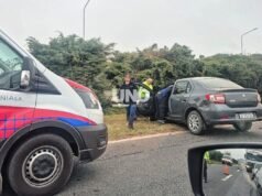 Uma mulher ficou ferida em um grave acidente na rodovia Santa Fé Rosário
