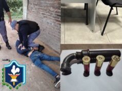 Detenção de homem armado em caso de violência de gênero no Chaco