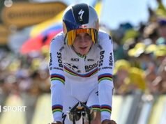Tour de France: Remko Avenpol reduz a liderança de Tadij Pougakar no topo da classificação geral com vitória no contra-relógio da etapa 16