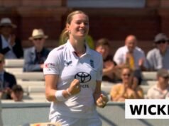 Inglaterra x Índia, Dia 3: Lauren Bell lança Jemima Rodriguez para reivindicar seu segundo postigo.