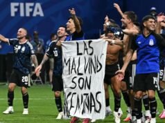 Reino Unido pede investigação da FIFA sobre questão da bandeira argentina