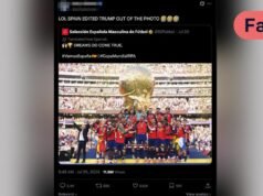 Trump não foi excluído do cenário da Copa do Mundo espanhola.