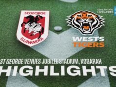 Destaques da NRL: Dragões x Tigres – Rodada 18