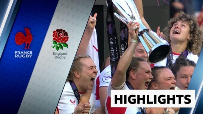 A derrotada Inglaterra venceu a França e conquistou seu quinto Grand Slam consecutivo.