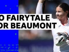 Inglaterra x Índia, Dia 3, Lord’s: Tammy Beaumont consegue um pato de ouro na última eliminatória