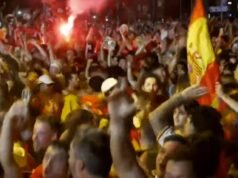 Celebrações nas ruas de Madrid