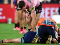 Gol azarado de Eel após chute de Nathan Cleary