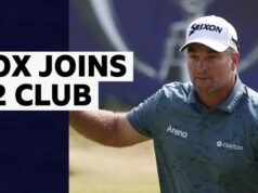Open Championship 2026: Ryan Fox termina a terceira rodada com recorde de 62