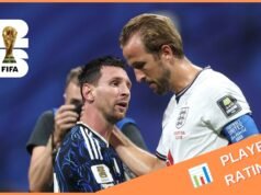 Argentina 2-1 Inglaterra Classificação dos jogadores nas semifinais do WC