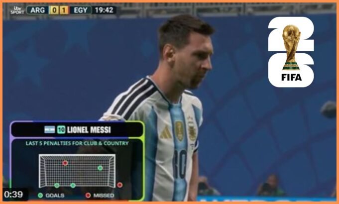 Lionel Messi perde pênalti para Argentina x Egito