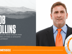 Rob Collins foi promovido a treinador principal associado no Tennessee