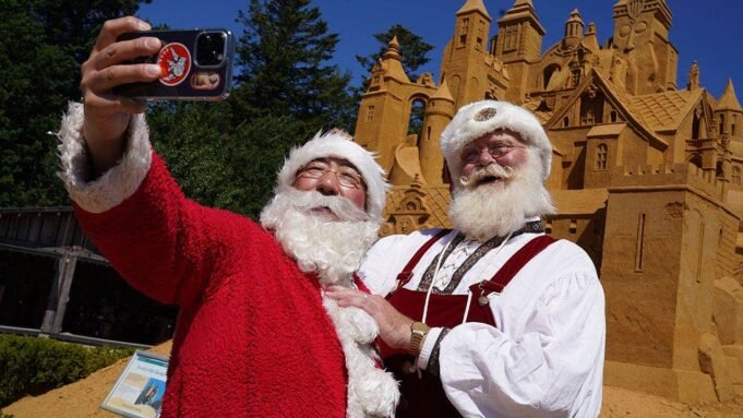A Dinamarca sedia o Congresso Mundial do Papai Noel enquanto a Europa esquenta em julho.
