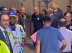 O tenso confronto entre o técnico do Egito, Hossam Hassan, e Scaloni após a partida