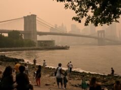 Quais cidades de Chicago a Washington, DC estão sob um manto de fumaça de fogo?