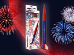 Comemore a América 250 com o foguete modelo Estes Liberty Star