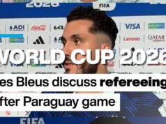 Copa do Mundo de 2026: Les Bleus discutem árbitros após jogo com o Paraguai