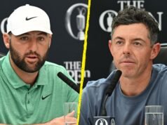 A conferência de imprensa de Rory McIlroy e Scottie Scheffler tomou um rumo estranho antes do The Open.