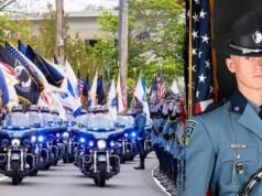 O policial Kevin Trainor foi morto por um motorista bêbado que serviu nove bebidas, disse o promotor.
