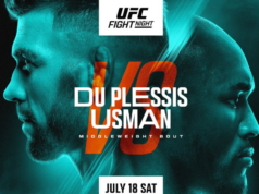 Drax du Plessis, Kamaru Usman e outros lutadores saíram para cantar.
