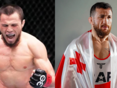 Merib Dvalishvili dá um soco em fã de Umar Nurmagomedov em entrevista coletiva da RAF na Geórgia
