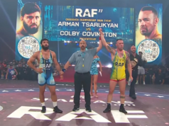 Colby Covington quebra o recorde de invencibilidade de Arman Sarukian na RAF 11
