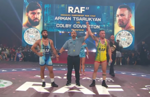 Colby Covington quebra o recorde de invencibilidade de Arman Sarukian na RAF 11
