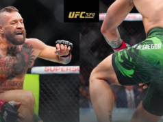 Que lesão Conor McGregor sofreu no UFC 329?