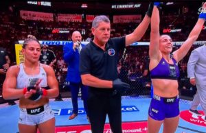 Fatima Cline derruba Tabatha Ricci na decisão unânime no UFC Oklahoma City.