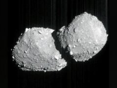 A sonda Hayabusa2 do Japão capturou uma foto notável de um asteróide de duas cabeças a 62 milhões de milhas de distância