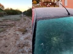 O frio intenso foi sentido novamente em Anatoya com uma manhã abaixo de zero